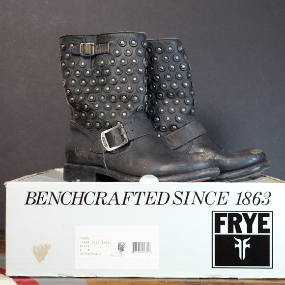 Distressed Frye Jenna moto boot size 6 - Picture 1 of 9
